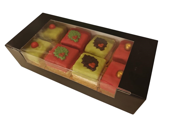 Doosje kerst petit fours (8 stuks)